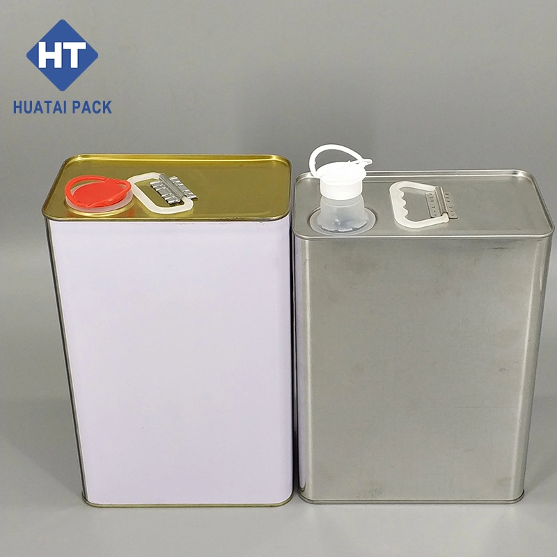 5 Liter Oblong Tinplate Can for Thinners Floor Paint Packaging