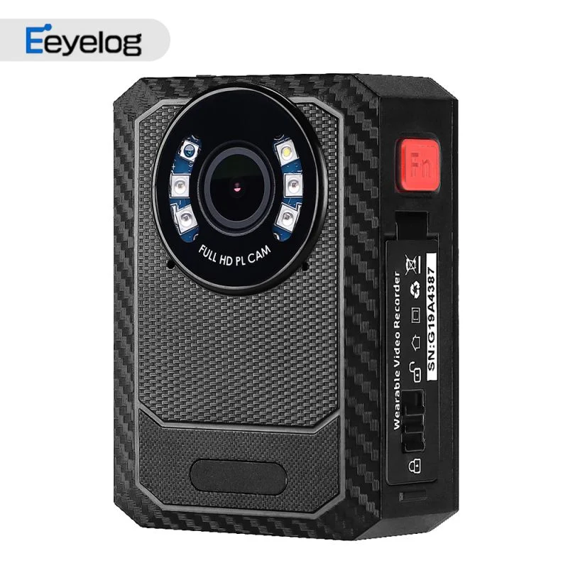 كاميرا جسم Eeyelog 4G X6a مع نظام EIS للكشف عن الحركة و نظام تحديد المواقع العالمي IR Night Vision WiFi