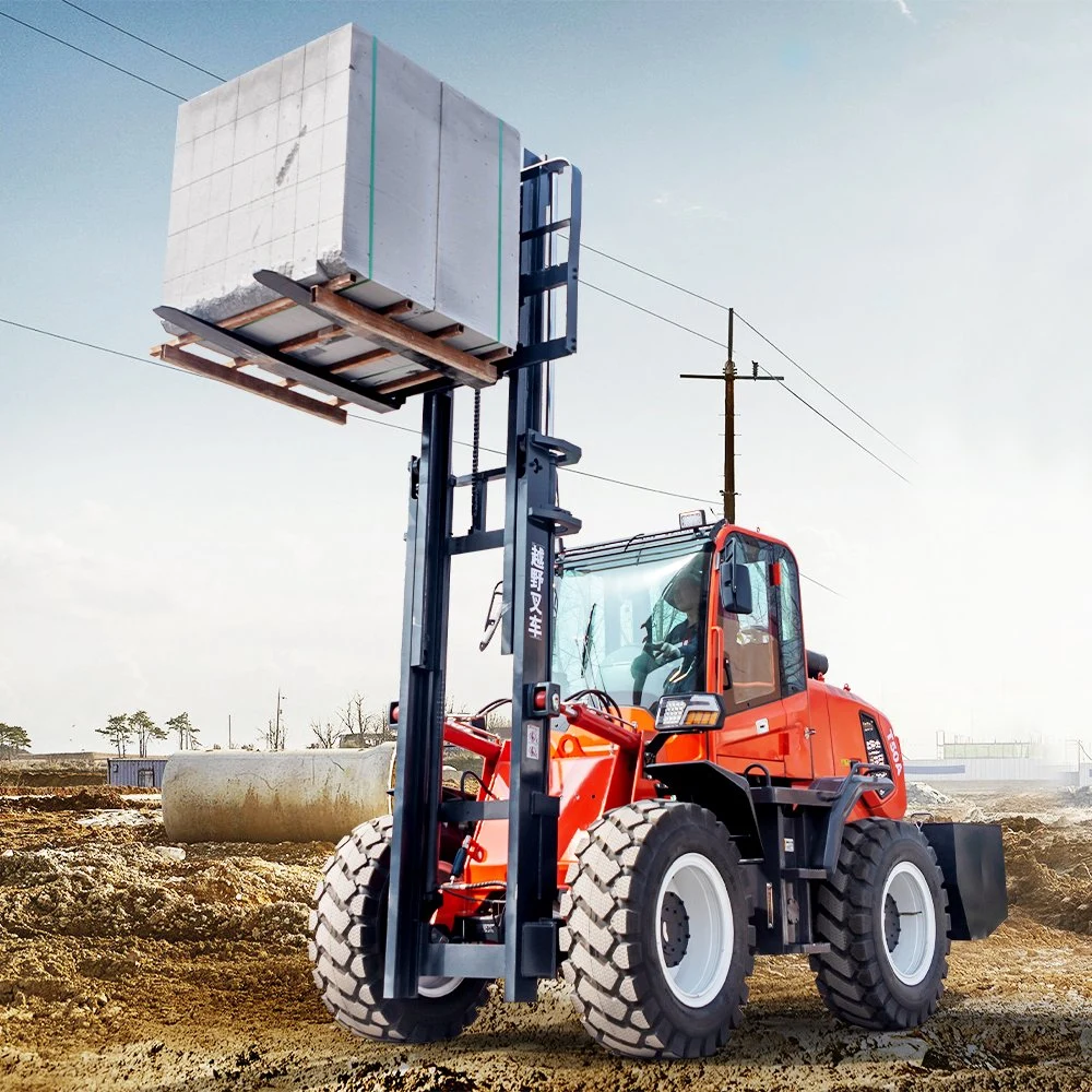 High Durability 1ton/1.5ton/2ton/2.5ton/3ton/3.5ton Mini/Small 4WD/4X4 All Terrain Diesel/Electric/off-Road/Rough Road Forklift