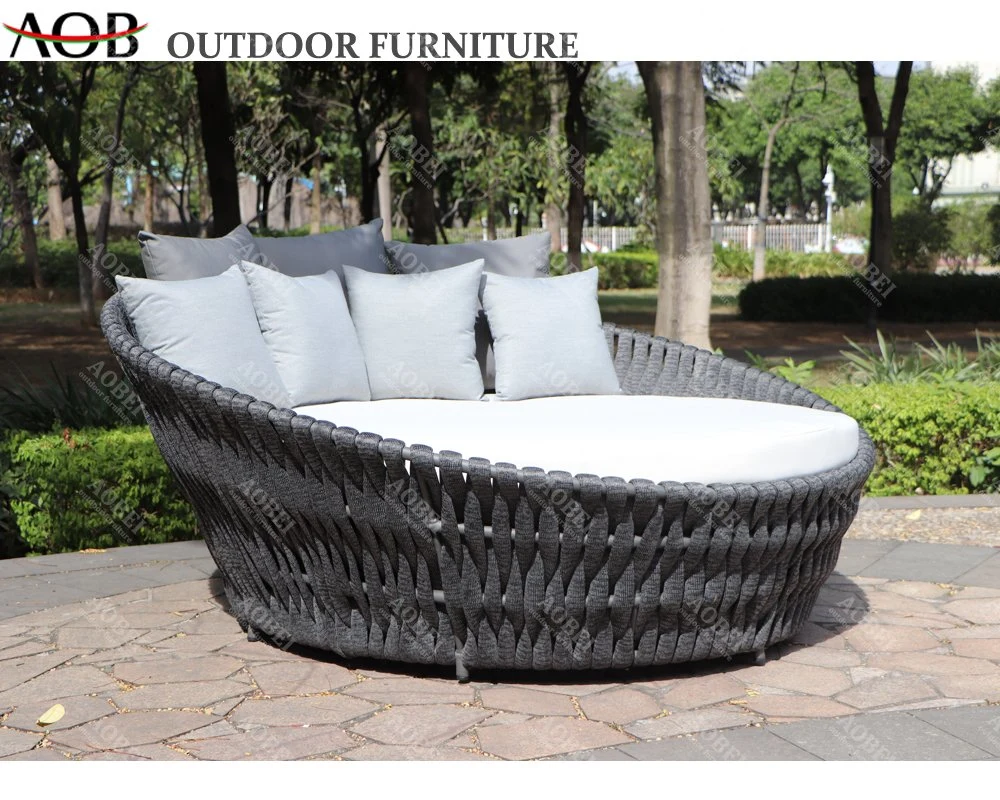 Customized Outdoor Home Hotel Garden Furniture Daybed Cabana Gazebo Sofabed Sunbed