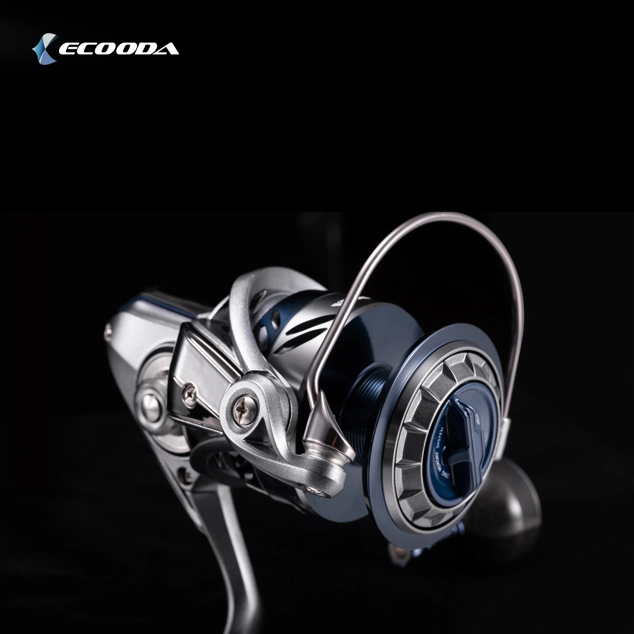 6.0: 1 10+1BB اسحب Power12kg Ecoda New High Gear Ratio Hadera Spining Fishing Reel