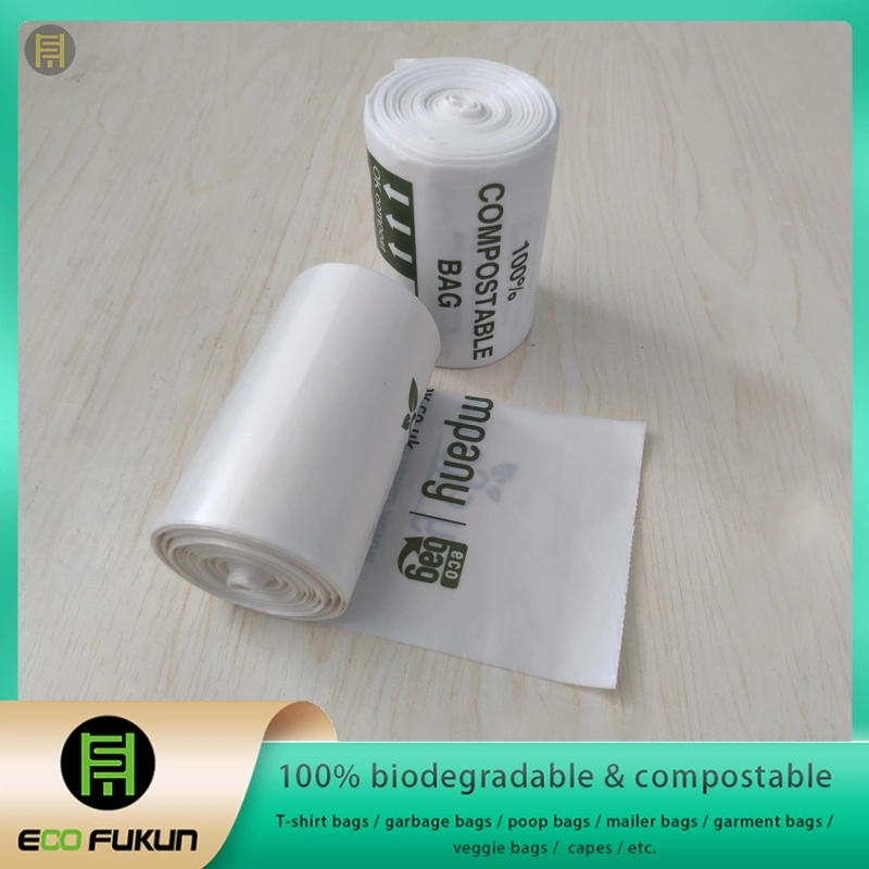 Biodegradable Flat Top Garbage Bags, Small Trash Liners, Sturdy Food Scrap Bags Certified by Bpi and Ok Compost Home, Biodegradable Trash Liners, Star-Seal