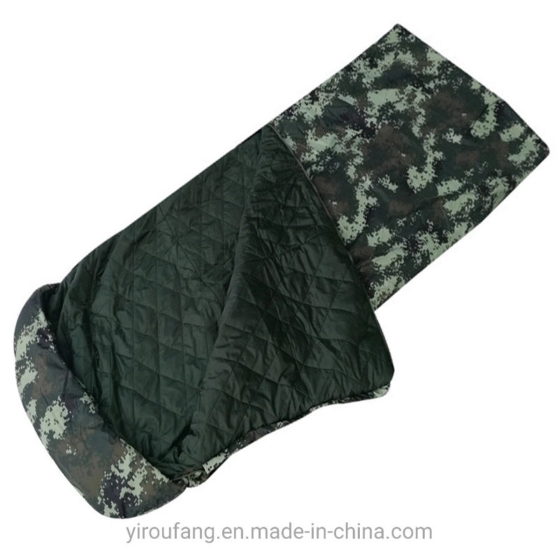 Troops Style 0.95kg Camping Thermal Mummy Shape Goose Down Camouflage Sleeping Bag -5&ordm; C Below Zero Degree with Compression Sack National Reserve