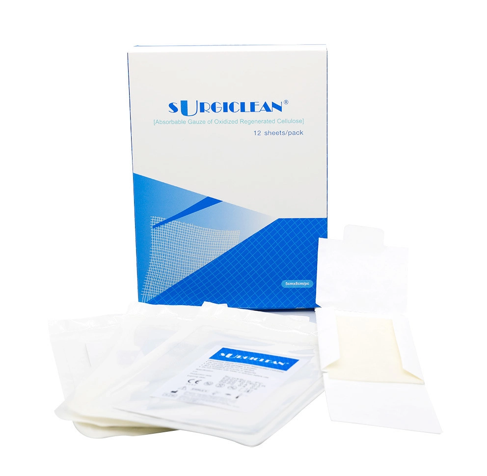 China Supply CE Passed Surgiclean Medical Surgical Absorbent Hemostatic Gauze