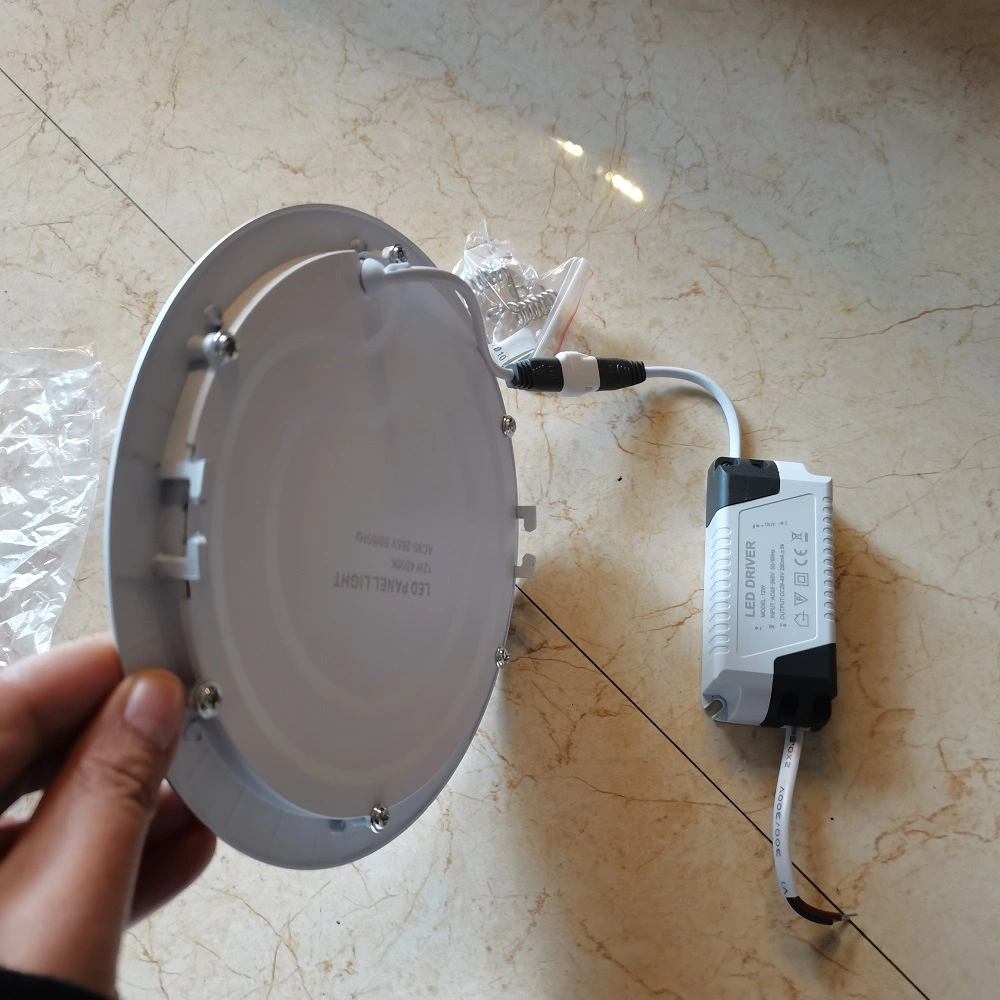 Aluminum Frame 12W Recessed LED Slim Panel Light