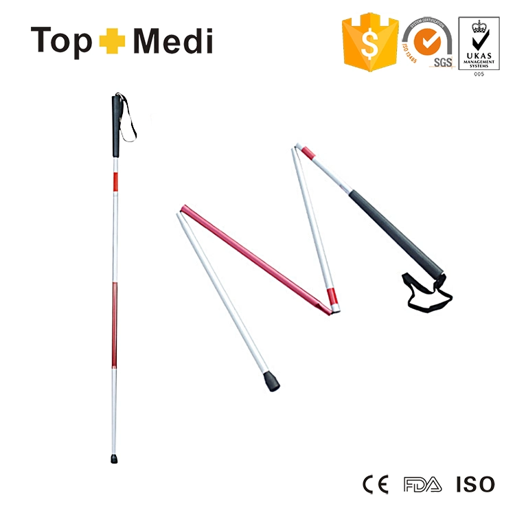 Blind Walking Stick Guide Sticks High quality/High cost performance  Aluminum Alloy Folding Cane Blind Wholesale/Supplier