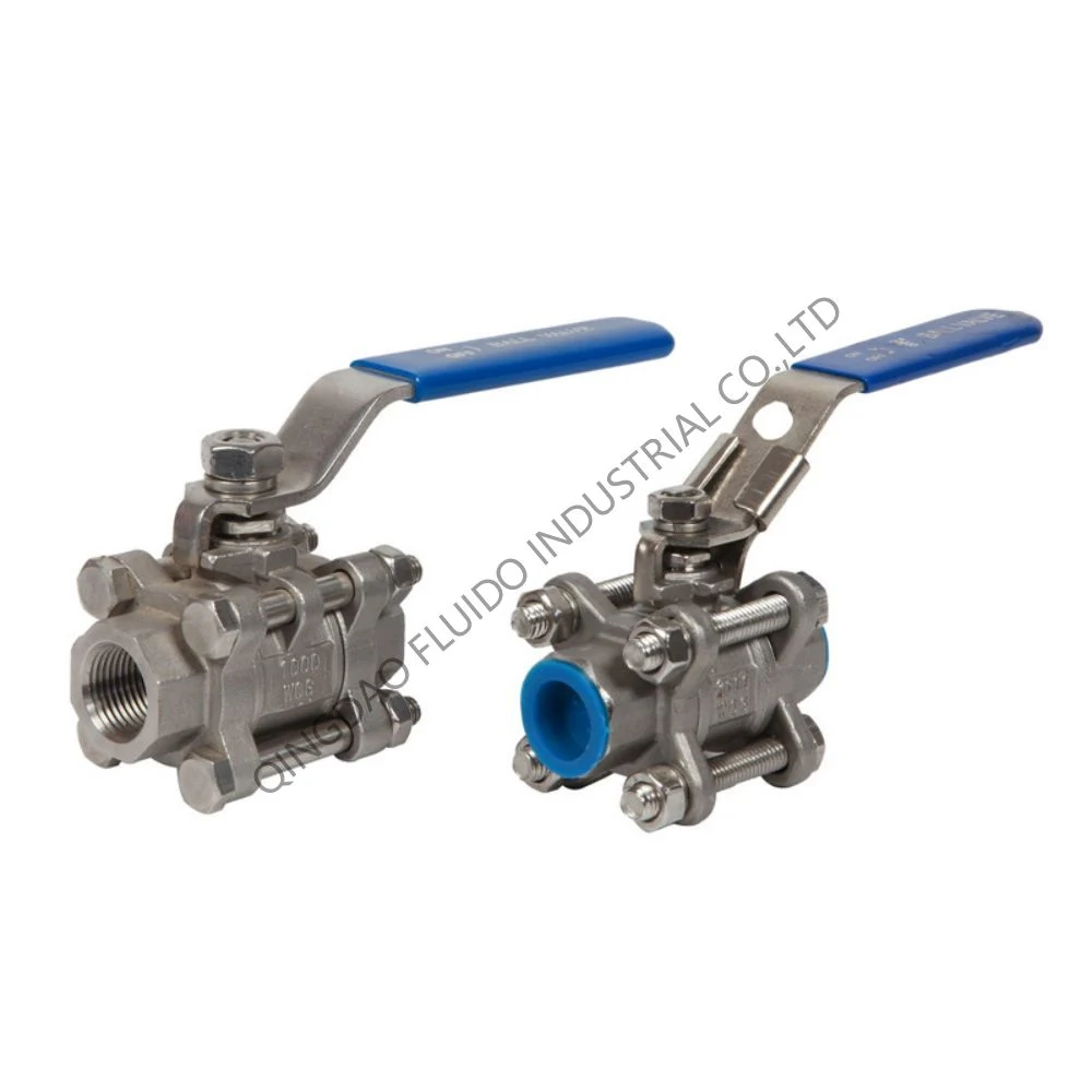 CF8m Stainless Steel 3PC Flanged Ball Valves as Building Material