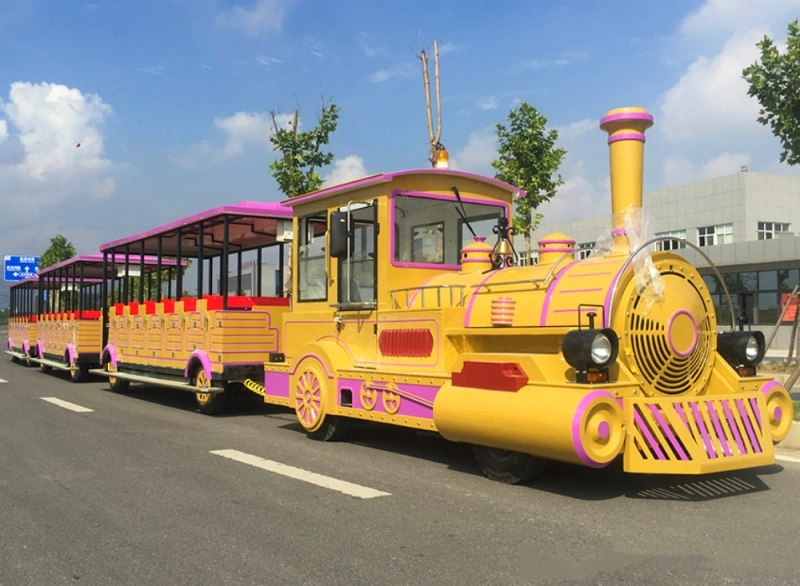 New 42-Person Electric Amusement Park Equipment Sightseeing Train