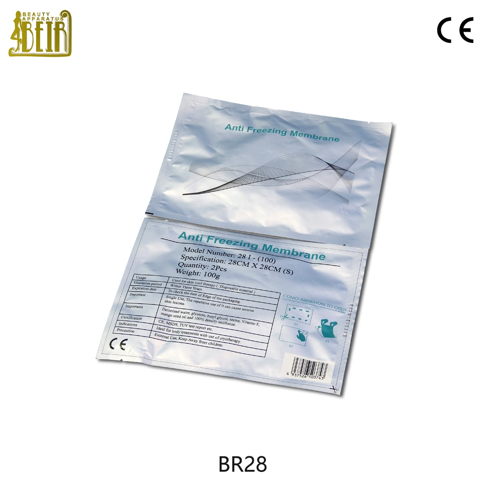 28*28cm Size Antifreeze Membranes for Cryolipolysis Machine Protect Skin From Frozen