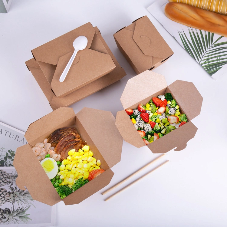 Lieferung Lunchpaket Take Away Picnic Paper Portabl Food Box