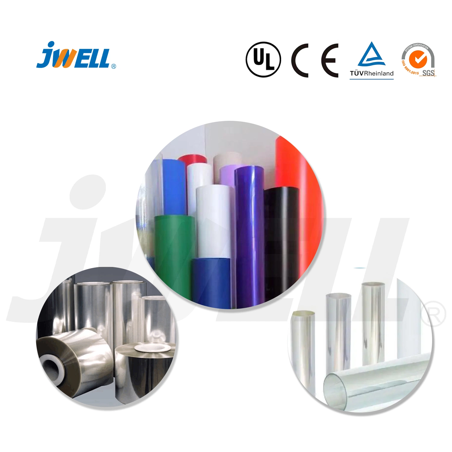 Jwell Plastic Twin/Single Screw Vented Cosmetics Packaging/Door Board/Flooring/Furniture/PETG Decorative Film/Plate/Sheet Thermoforming Machine/ Extrusion Line