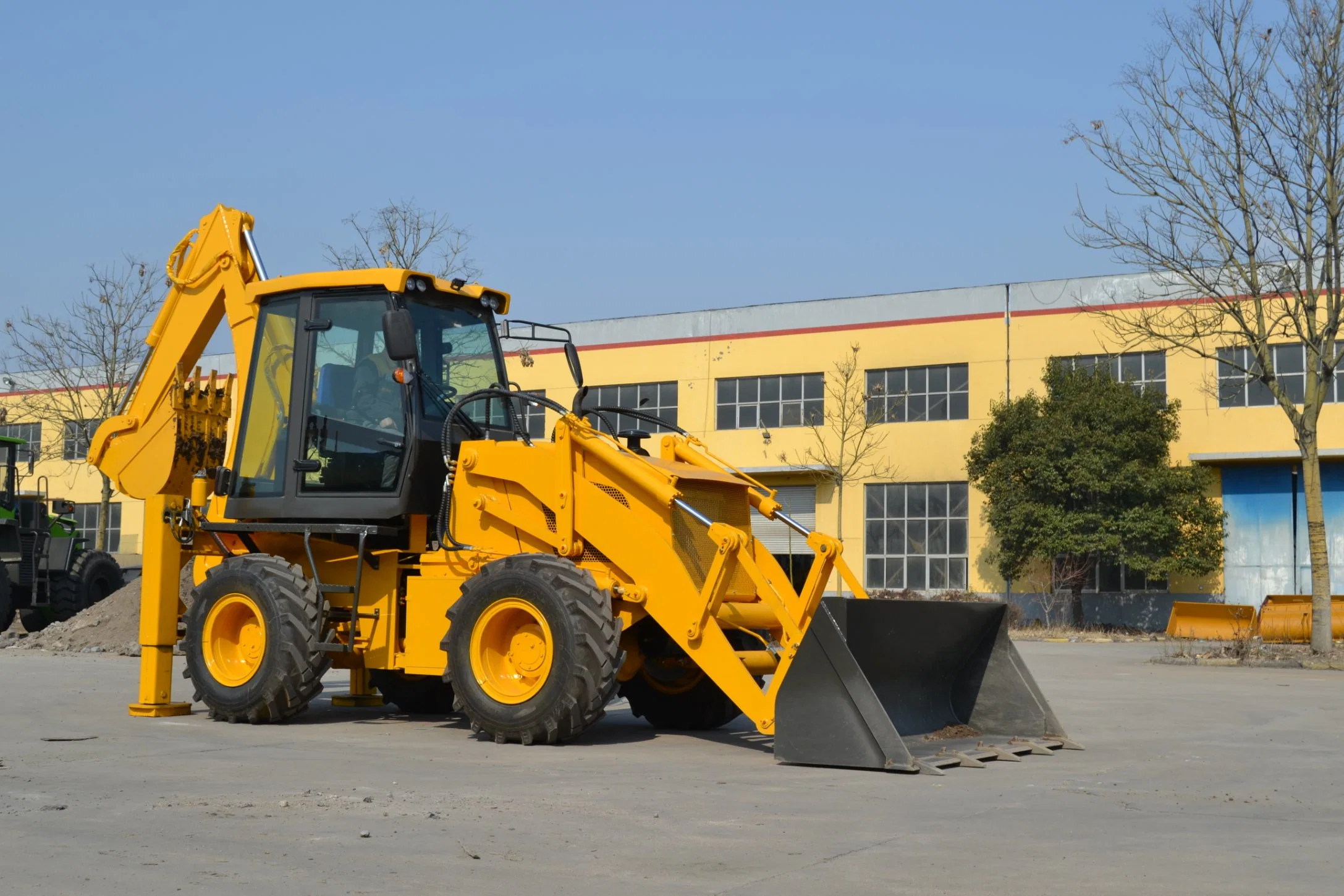 Forload Backhoe Excavator with Digging Bucket, Mini 50HP Tractor with Tlb of Wz30-25 Model