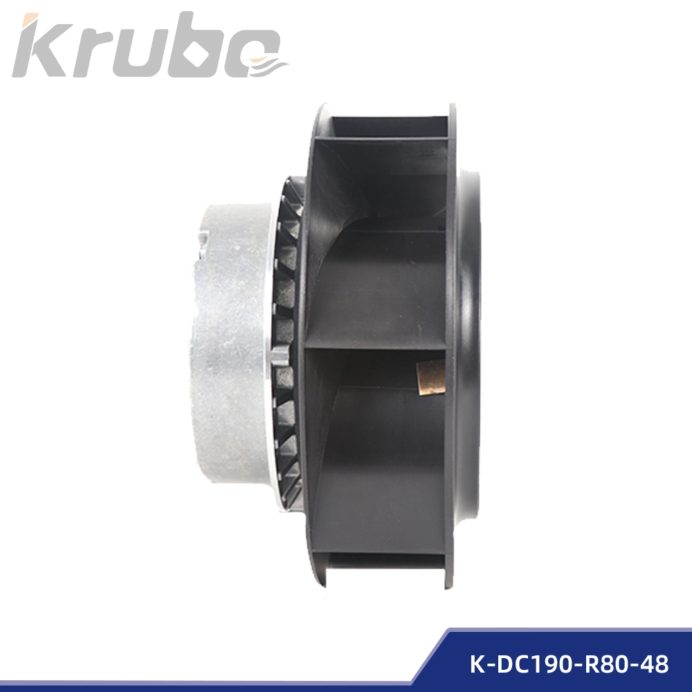 Krubo 80V DC Backward Centrifugal Fan for Rail Transit Transportation Industry (K-DC190-R80-48)