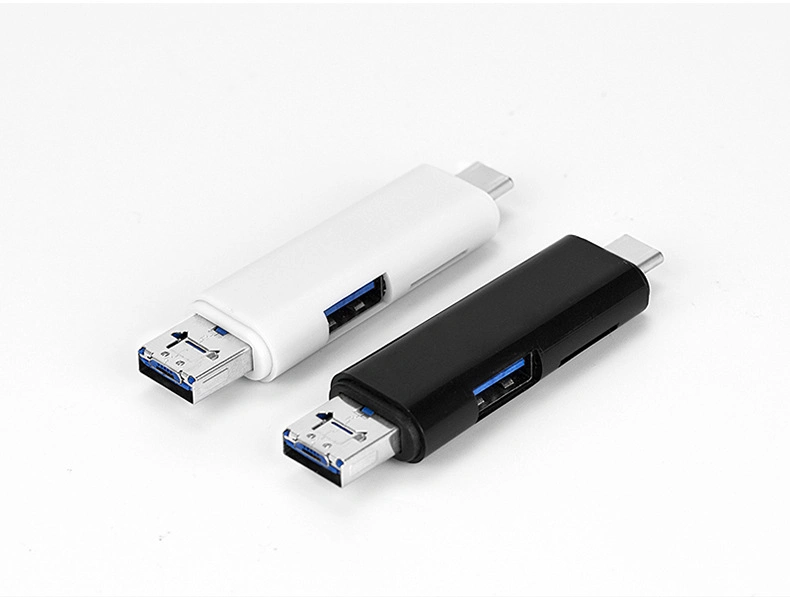 Una muestra gratis el lector de tarjetas de memoria USB OTG todo en uno con SD / TF Ranura USB/.