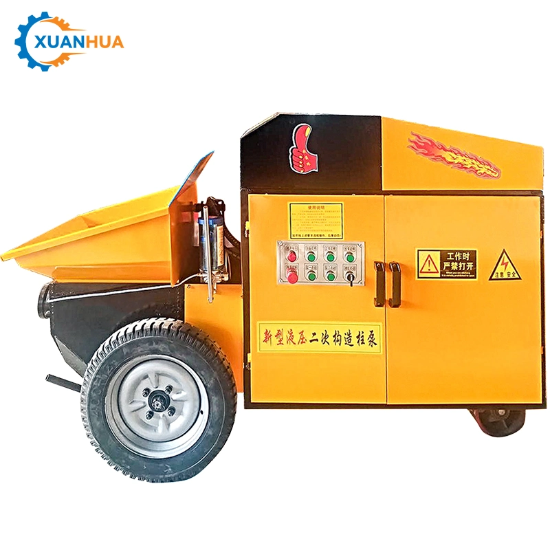 Self-Leveling Pouring Large Particle Pouring Fine Mortar Concrete Delivery Grouting Pump Secondary Structure Column Pump