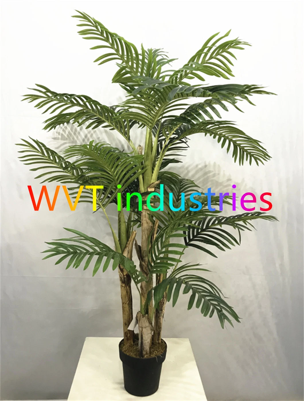 Wvt Faux Indoor Decorative Bamboo Tree Potted Plastic Plant Artificial Bonsai