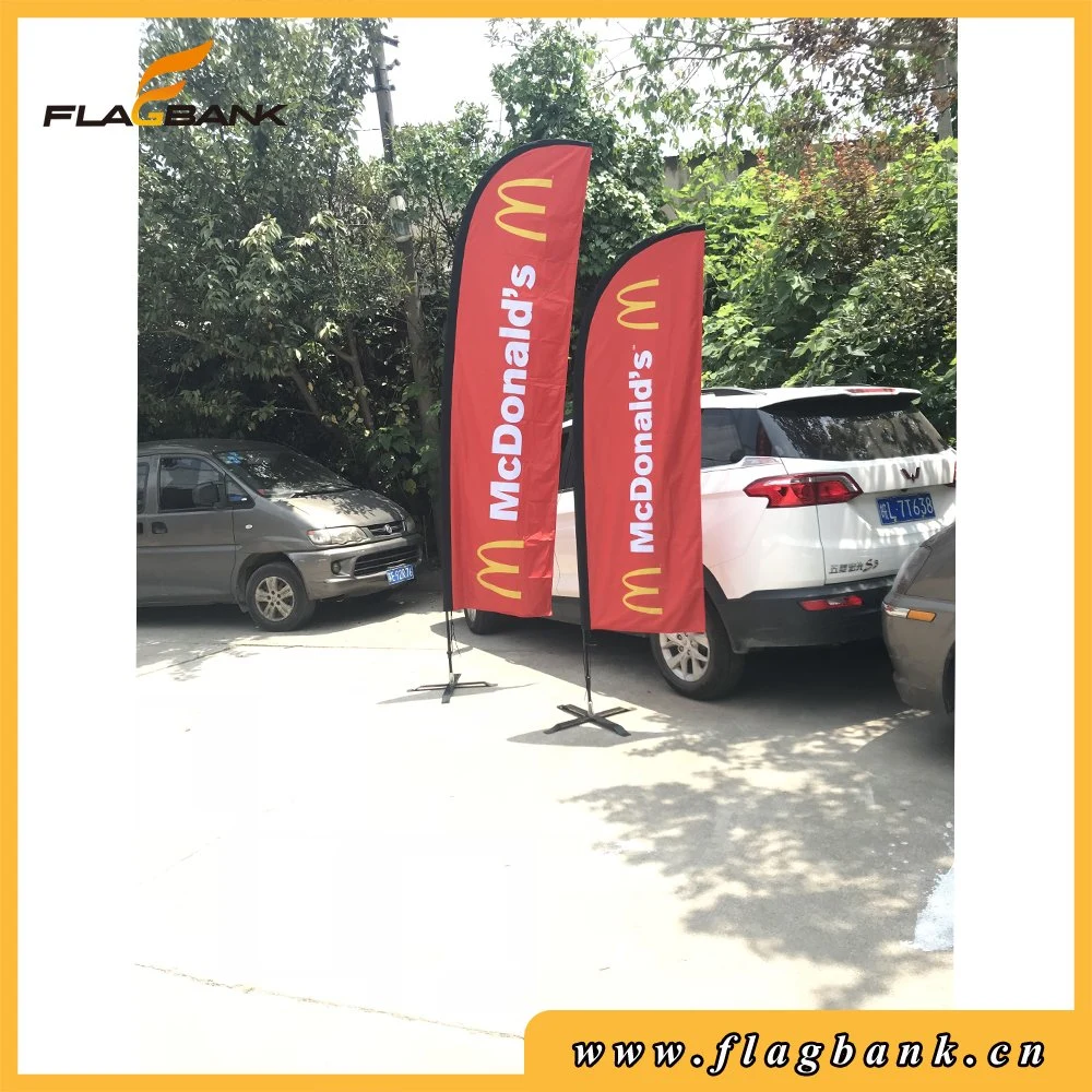 Cheap Custom Aluminium Digital Printing Teardrop/ Feather /Flying/Beach Banner/Flag Manufacture