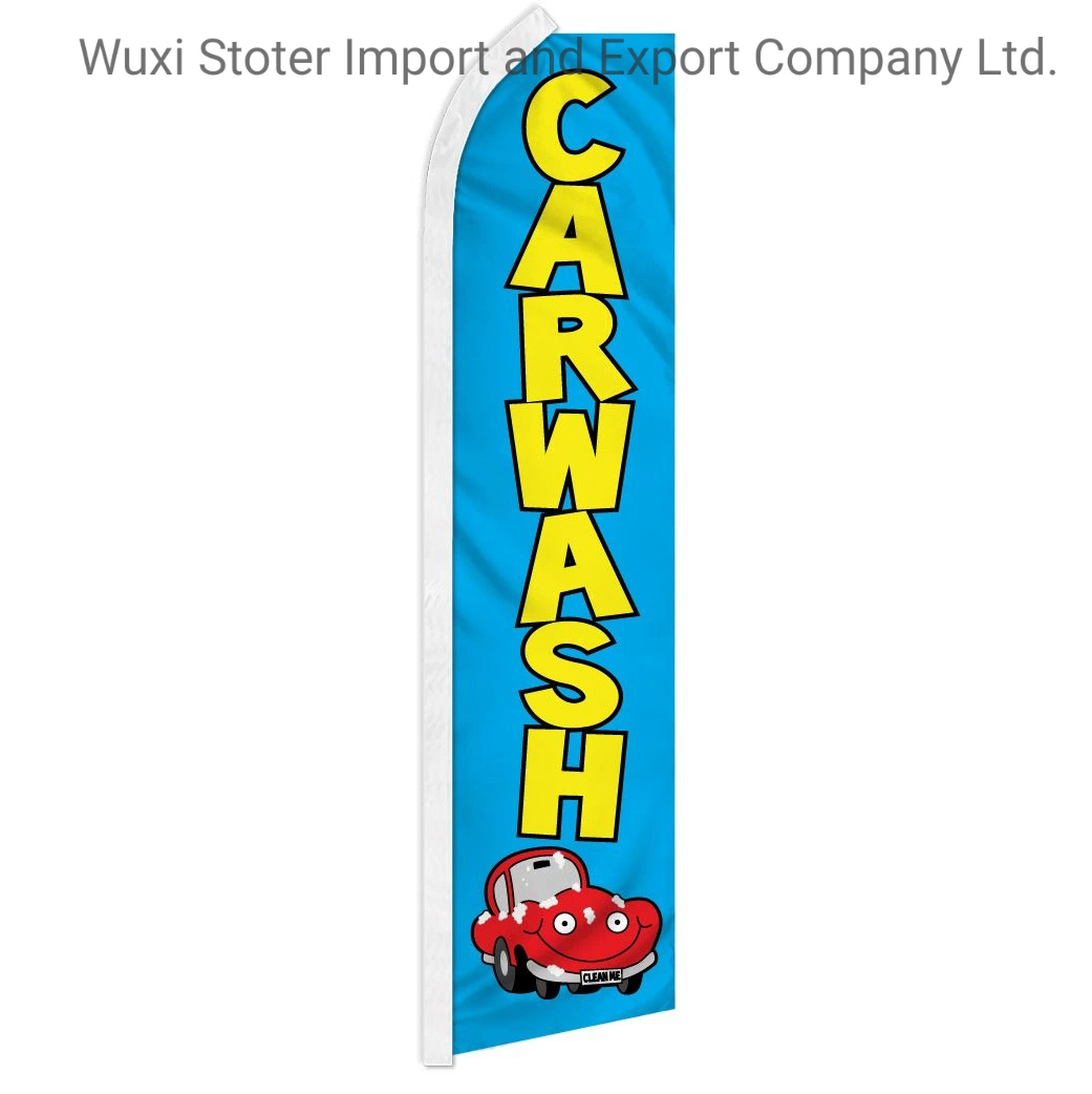 Personalize Double-Sided and Single-Sided Promotional Flags Super Windless Teardrop Feather Banner