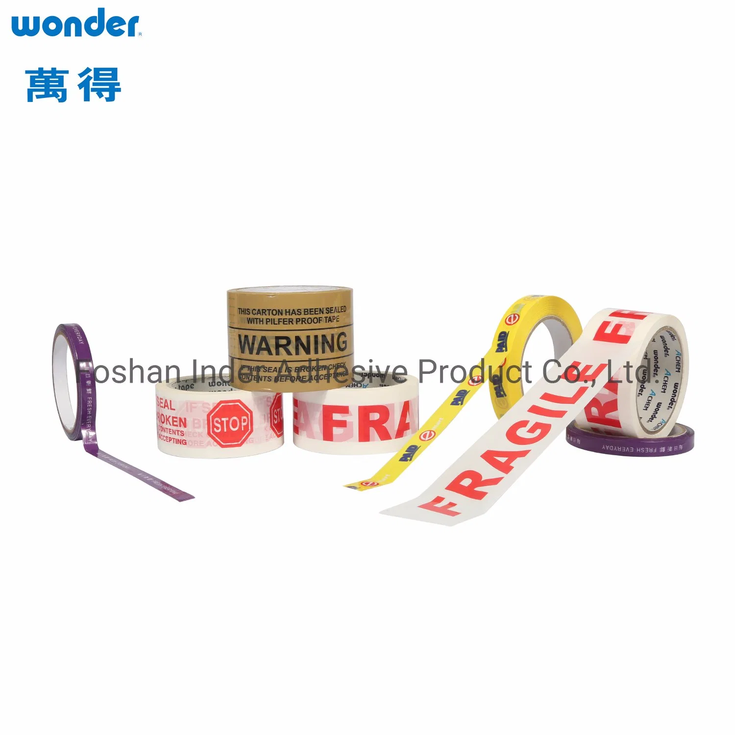 BOPP/OPP Packaging Carton Sealing Tape C2362 Acrylic Self Adhesive Wonder