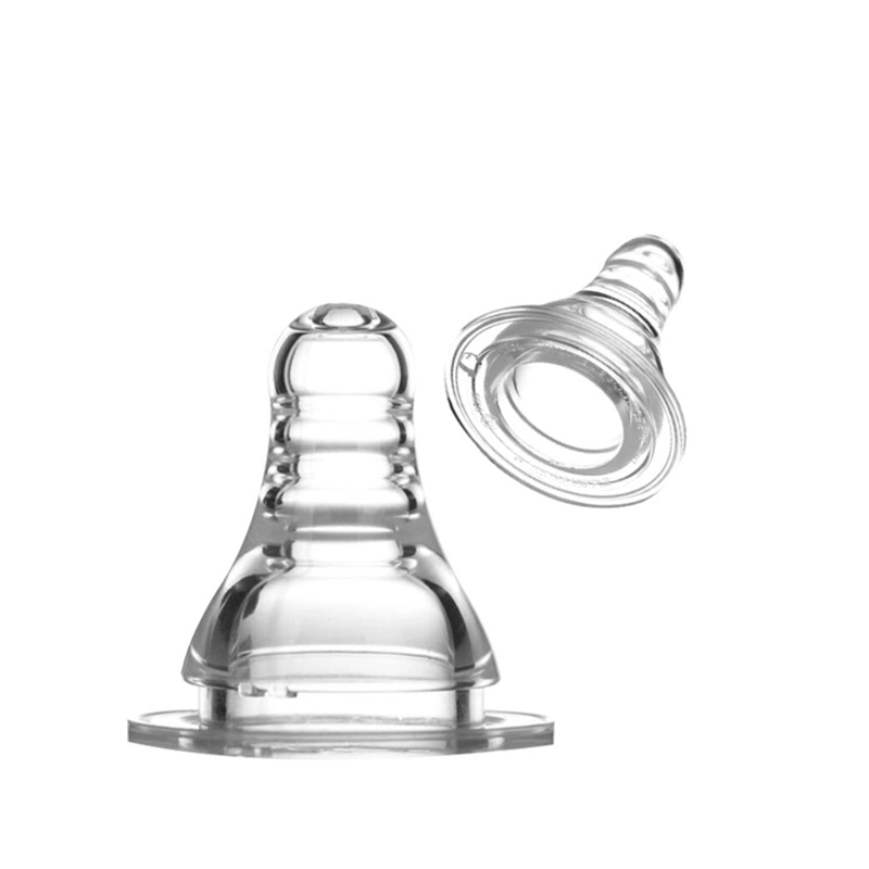 Free Sample Baby Feeding Bottle with Soft Teat and Silicone Nipple