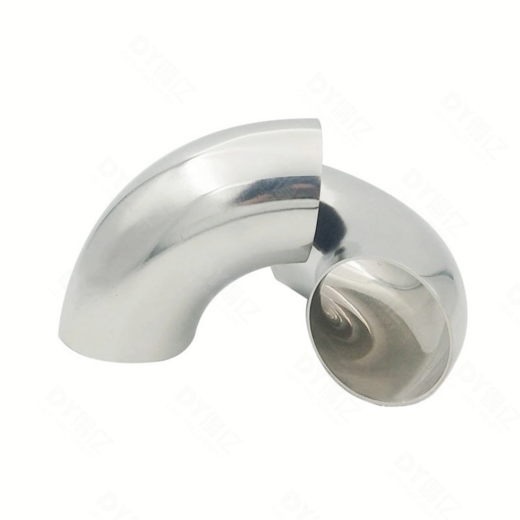 Deyi Stainless Steel Pipe Fitting SS304 Sanitary Welded Elbow Bend (90 degree)