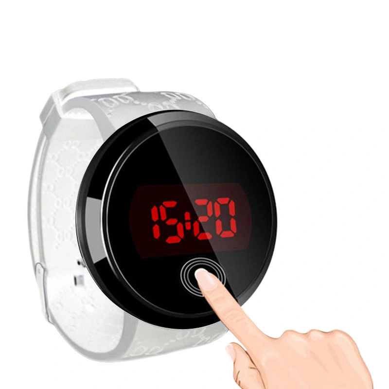 Оригинал цифровой индикатор просмотра нажмите пластиковые подарочные часы
