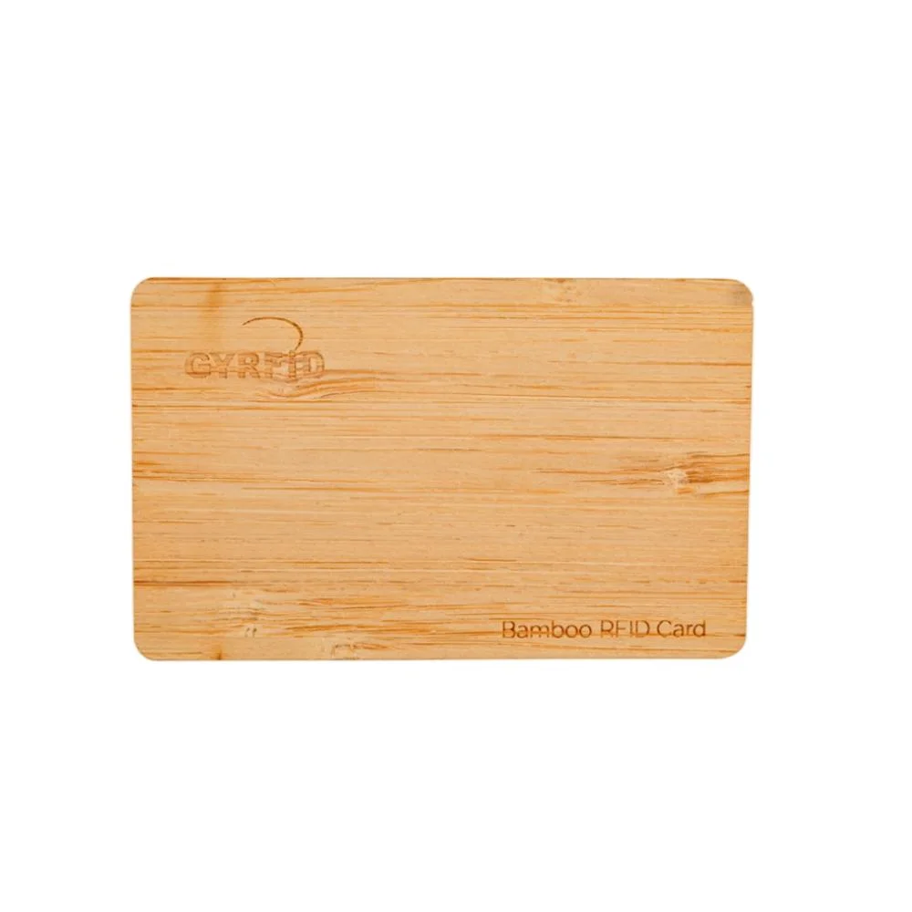 Manufacturer 13.56MHz RFID Bamboo Wood Business Cards NFC Wooden Hotel Card