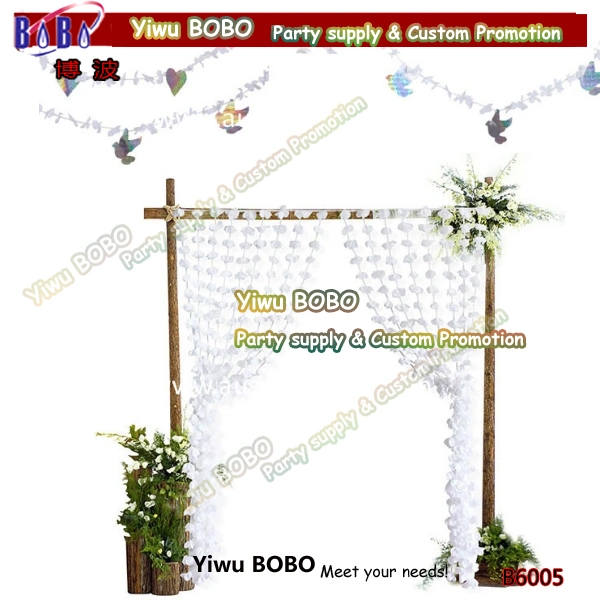 Birthday Party Supply Wedding Flower Garland Party Curtain Holiday Curtain (B6005)