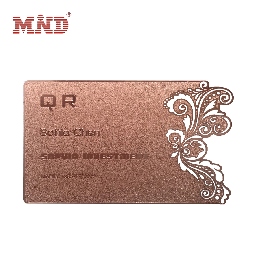 Fashion Stainless Steel Custom Metal Visit Name Business Card