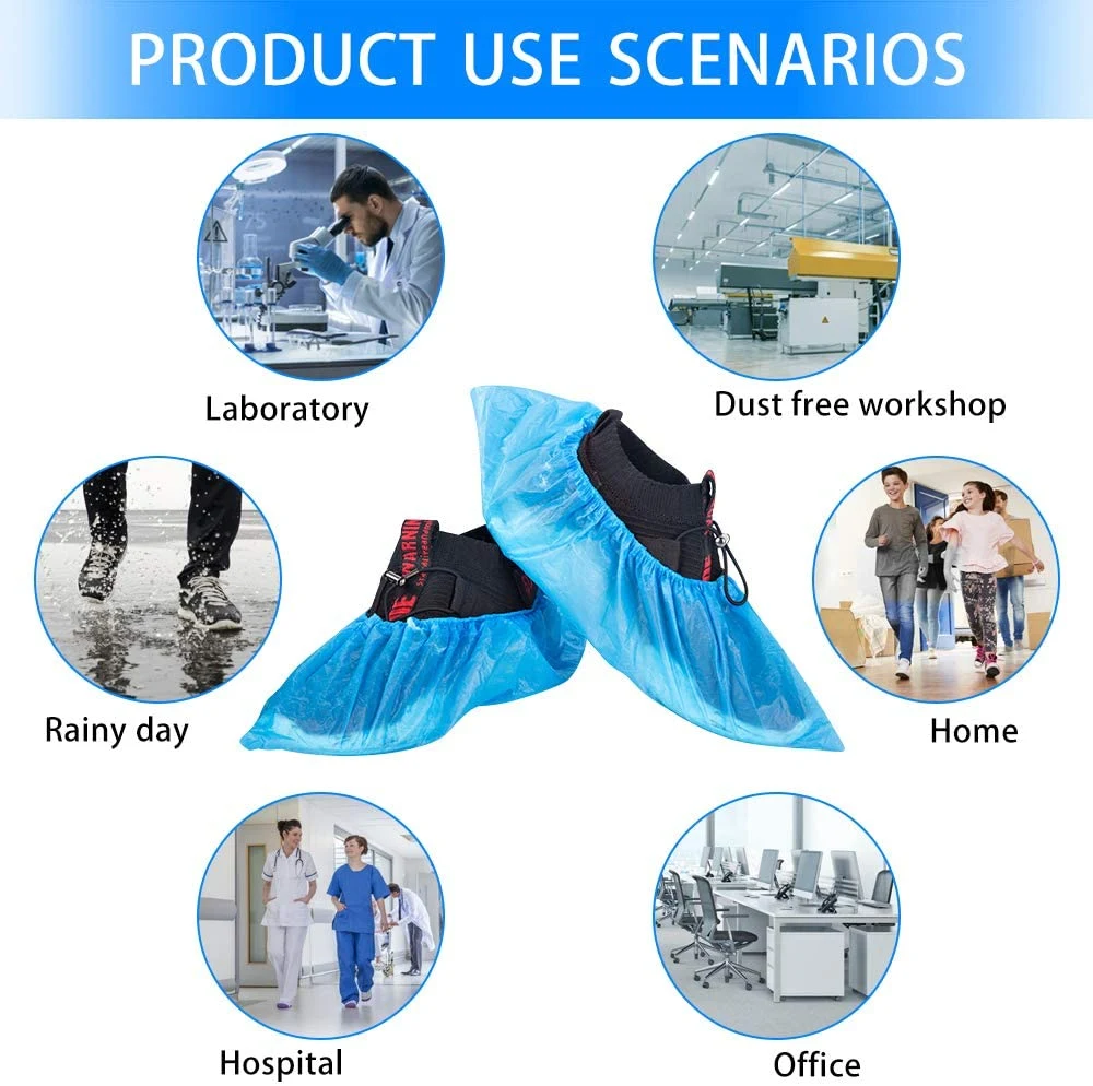 Medical Anti Slip Overshoes Non Woven Disposable Medical Shoe Covers