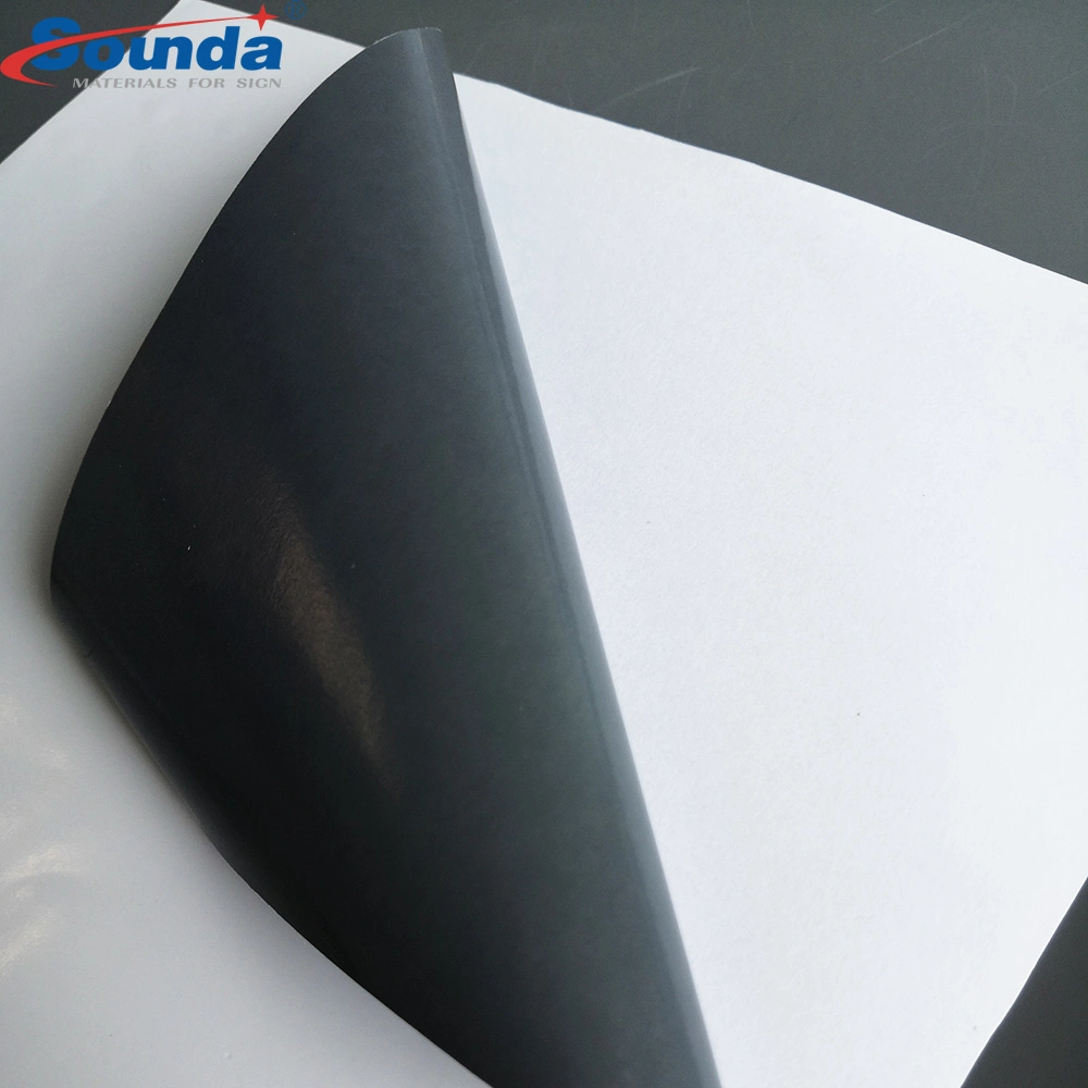 Hochwertiges Eco Solvent Printing Glänzend matt PVC abnehmbar Grau Selbstklebende Bedruckbare Vinyl Sticker Rolle