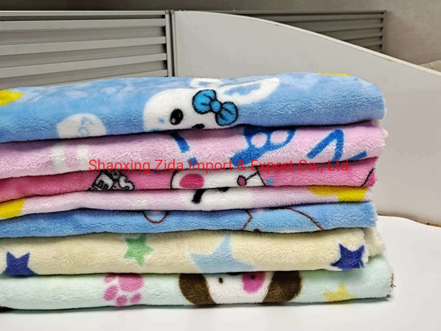 100% Polyester Double Side Flannel Printing Fabric