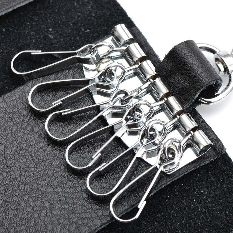 Car Key Bag Genuine Leather Waist Hanging Manufacturer Wholesale/Supplier Men's Multi Functional Key Bag Card Holder