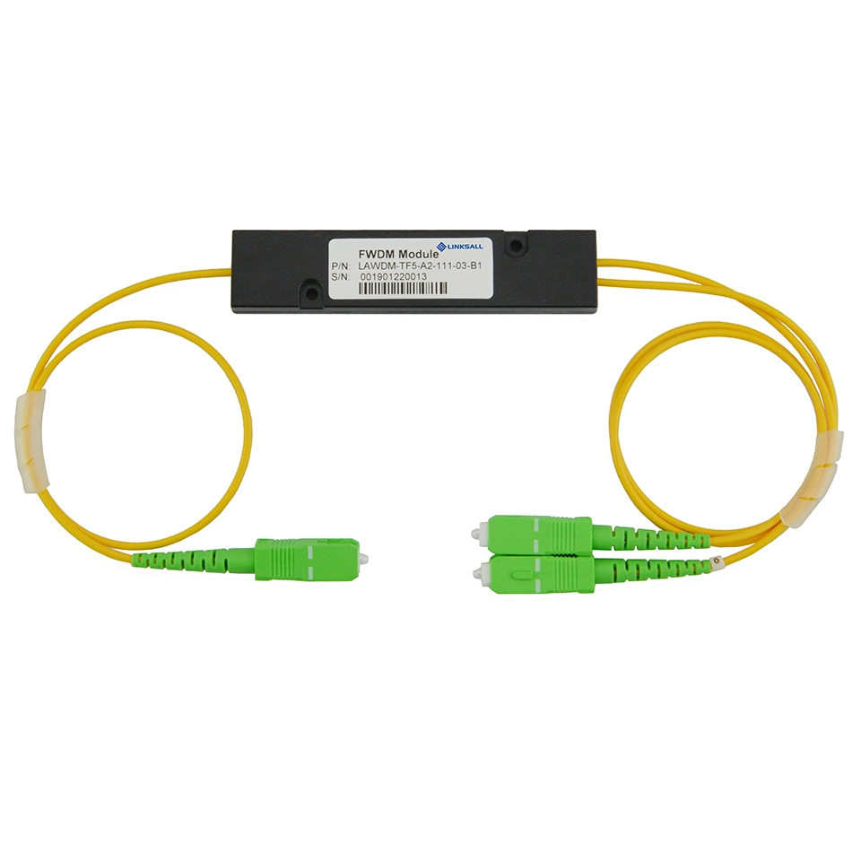 Filtro de fibra óptica Wavelength Division Multiplexing (FWDM) con la LC/FC/SC/conectores ST