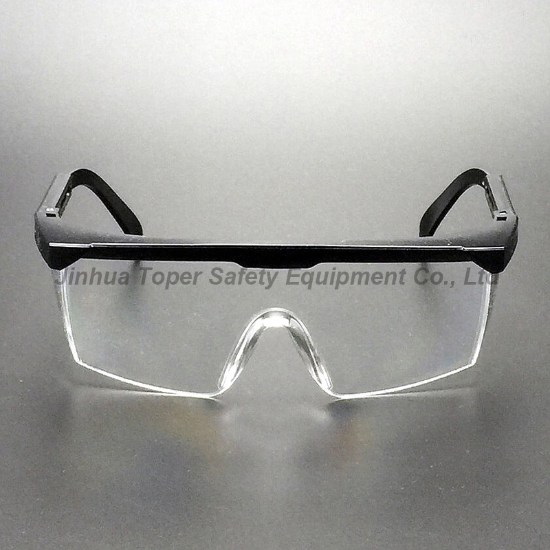 CE En166 Most Popular Type Adjustable Temples Safety Glasses (SG100)