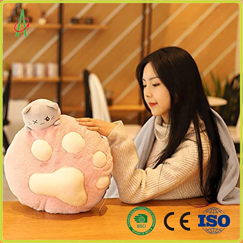 Soft Cute Household Cartoon Baby Hotsale Stuffed Plush Cat Cushion Pillow