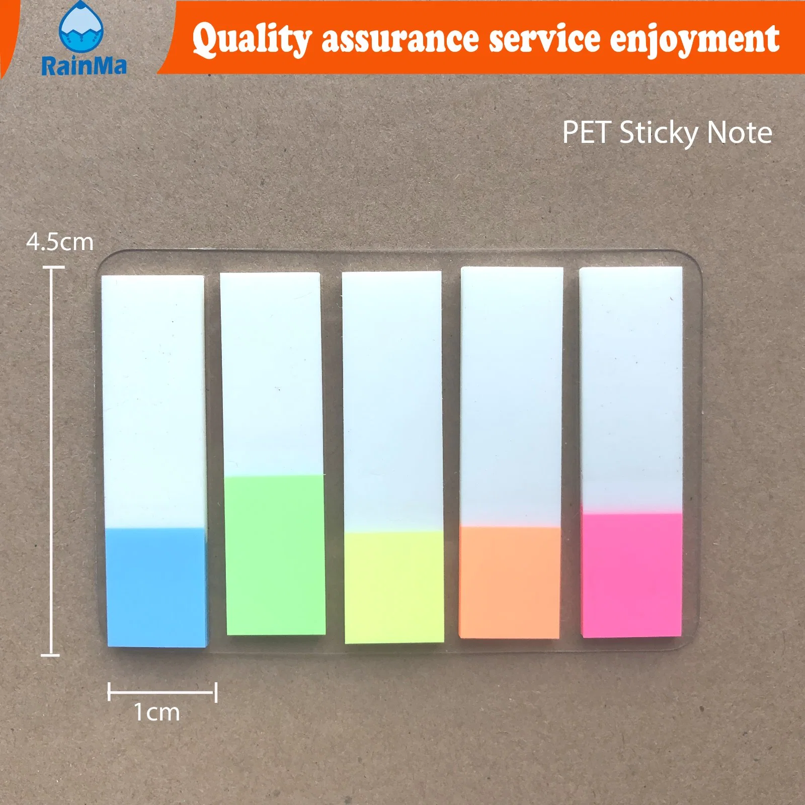 عرض 6 ألوان Pet Mini Sticky ملاحظة مع لون مخصص