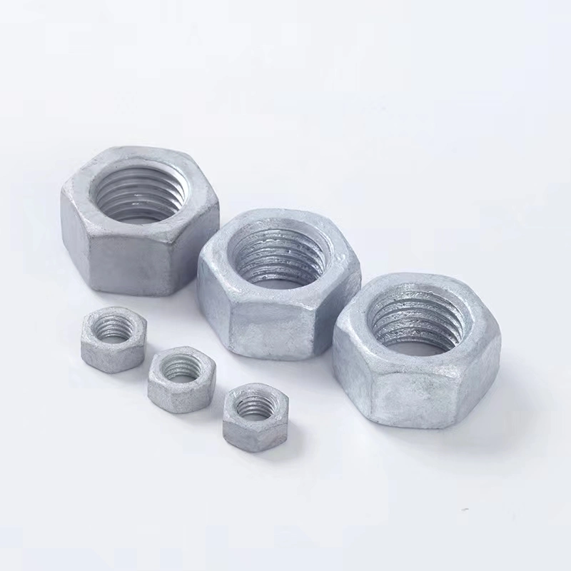 China Wholesale/Supplier Custom DIN934 Carbon Steel HDG Fasteners Hex Nut Hexagon Nut