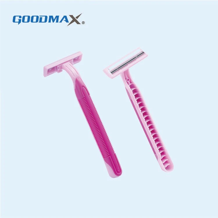 Supermarket and Shopping Mall Shaving Razor Twin Blade Razor for Lady