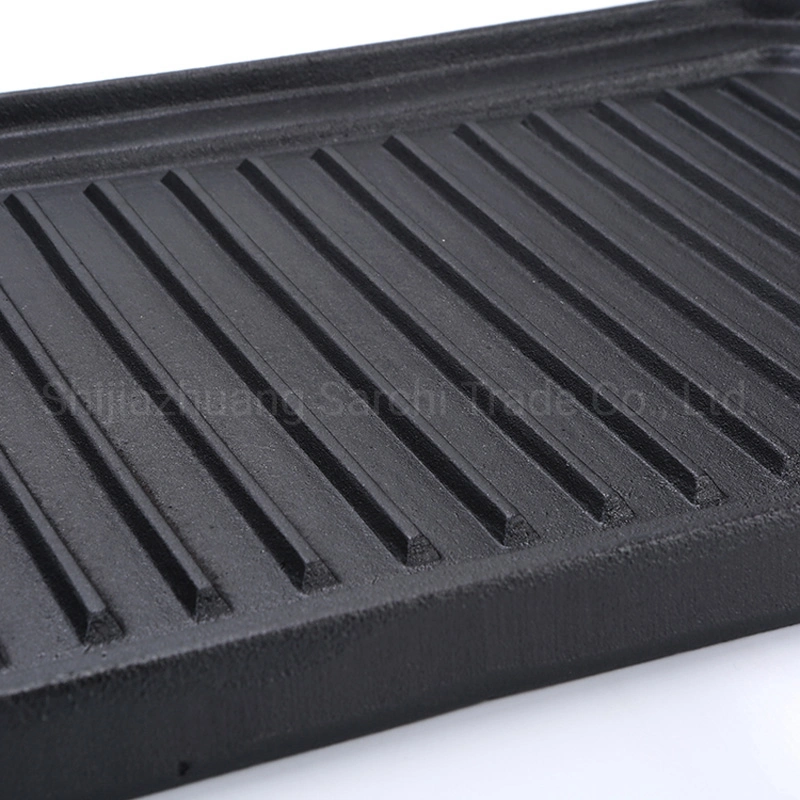 Prestige Reversible BBQ Grill Cast Iron Cookware Vegetable Oil Griddle Pan for Amazon