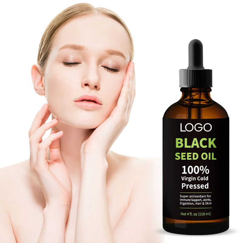 Organic Cold Pressed Pure Growth Black Seed Hair Oil Green Essential Oil