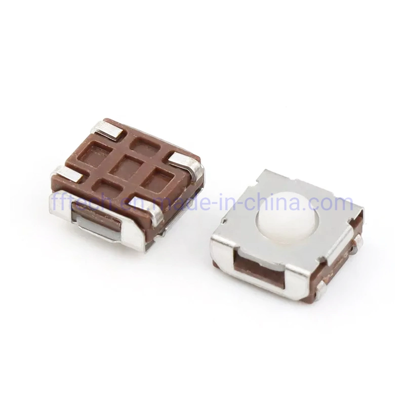 أفضل مبيعات 6*6 مم 6.2*6.2 مم 4 سنون SMD Surface Mount Tact Switch مفتاح لمسي لحظي بزر السيليكون