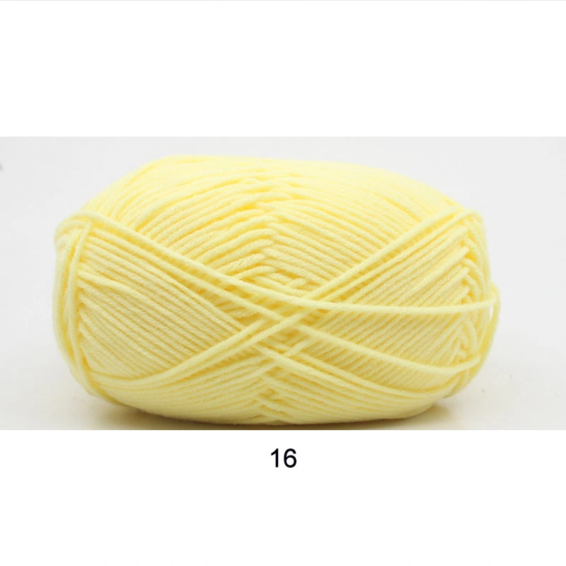 Wool Knitting Polyester Hand Cotton Wholesale/Supplier Crochet Yarns Acryl 1/15 Saffron Color Light Worsted 60% 40% 75% 25% Acrylic Yarn