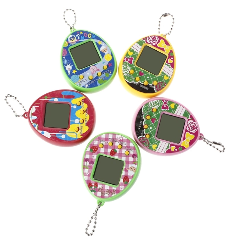 Jeu de clés électronique virtuel porte-clés électronique rétro virtuel nostalgique Machine de jeu numérique PET Tamagotchis