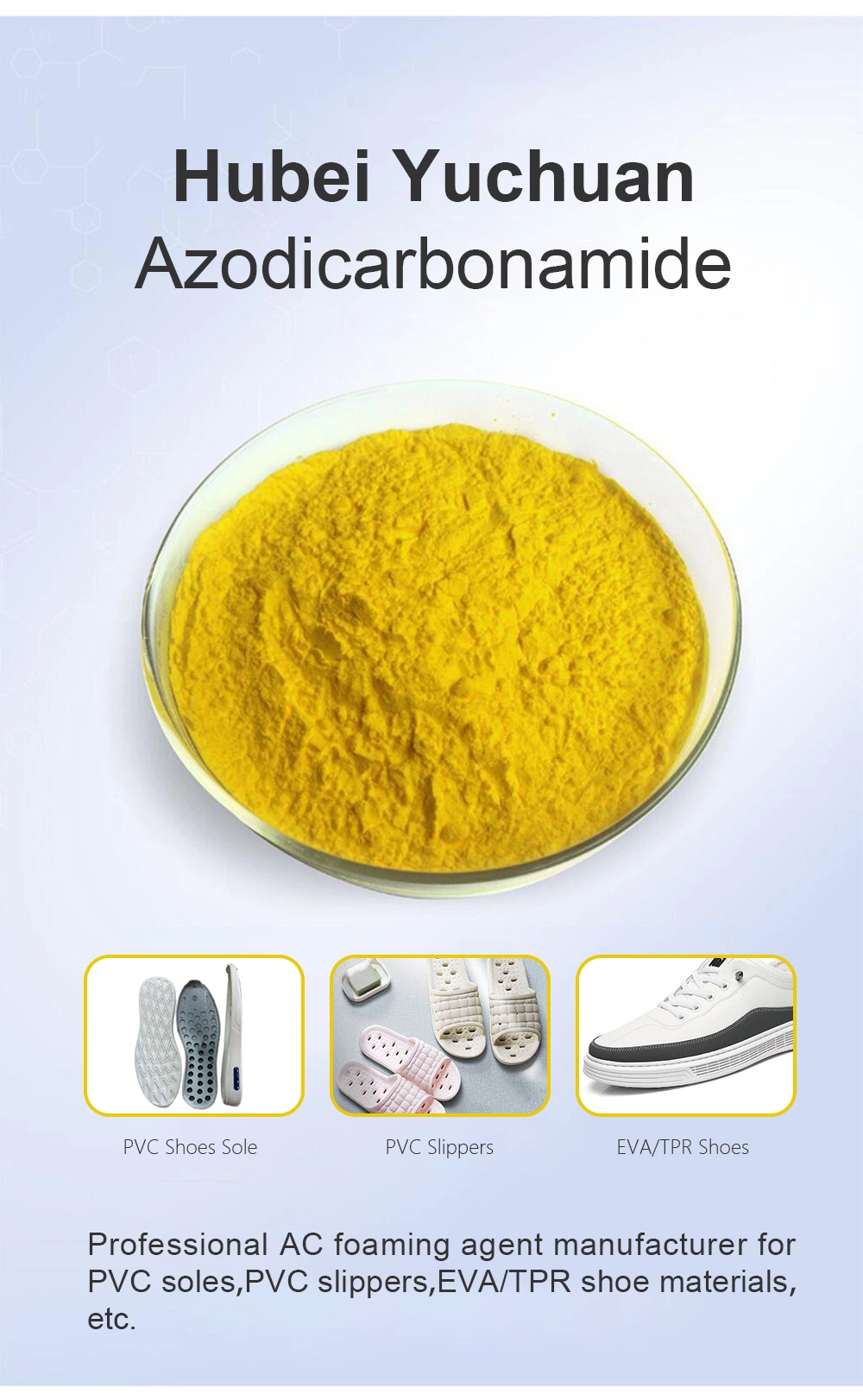 Plastic Foaming Agent ADC for High Temperature Plastics Manufacturing