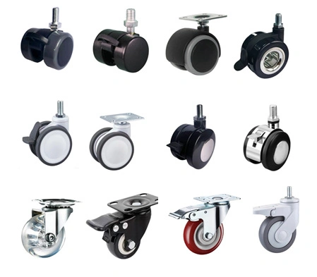 Heavy Duty Nylon Swivel Wheel Wear-Resistant Swivel Roller Industrial Caster with Brake