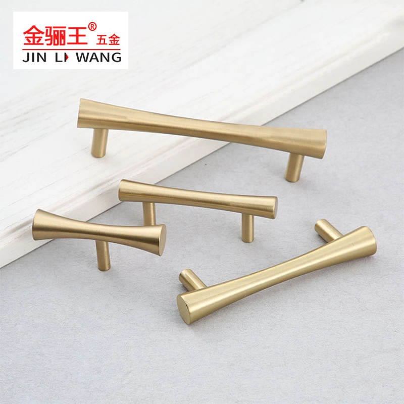 Furniture Hardware Fittings Gold Plated Kitchen Cabinet Closet Drawer Handle Pull