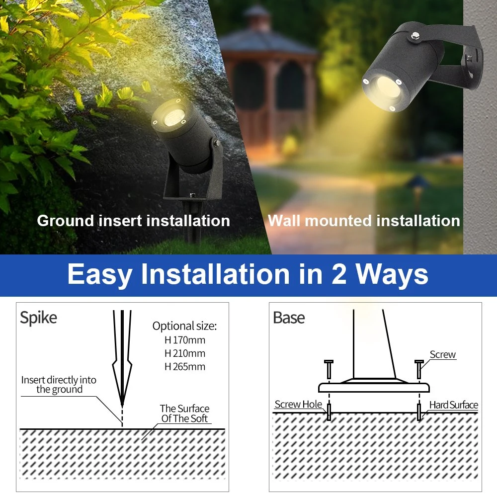 Outdoor Waterproof Landscape Tree Lighting Flood Light Garden Lawn Spike Spotlight