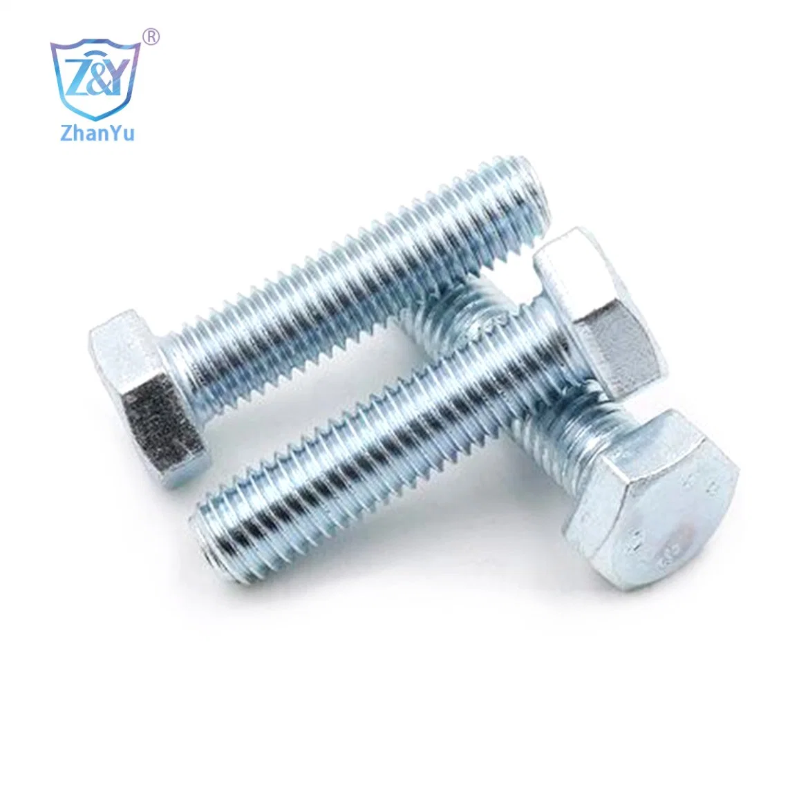 4.8/5.8 Grade Good Quality Carbon Steel Zinc DIN 933 Hexagon Head Bolts Hex Botl China Quality Manufacturer Spot Sale