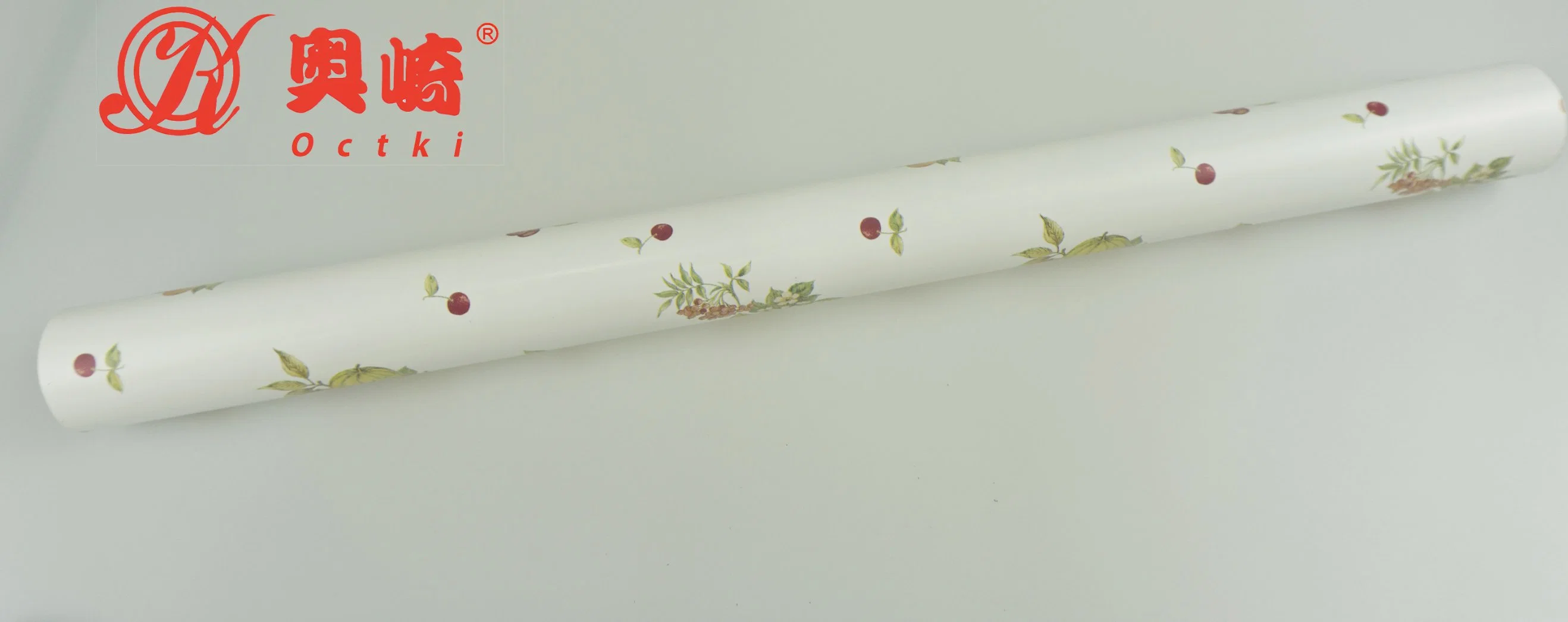 Octki Waterproof Elegant Fruits Printing PVC Self-Adhesive Bright Floral Wallpaper Desktop Background Decoration